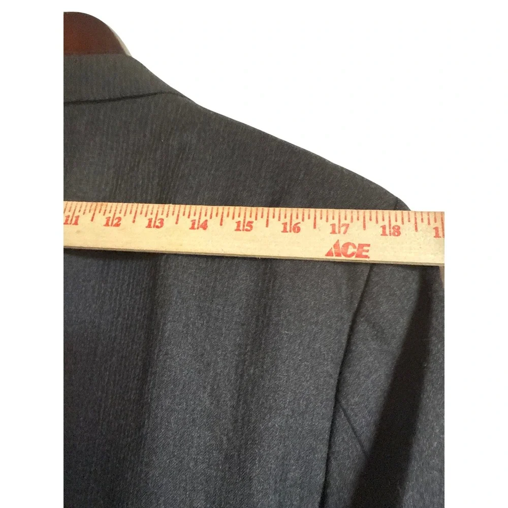 Custom Tailored Wong's Hong‎ Kong Gray Mink Cashmere Sport Coat Classic Business